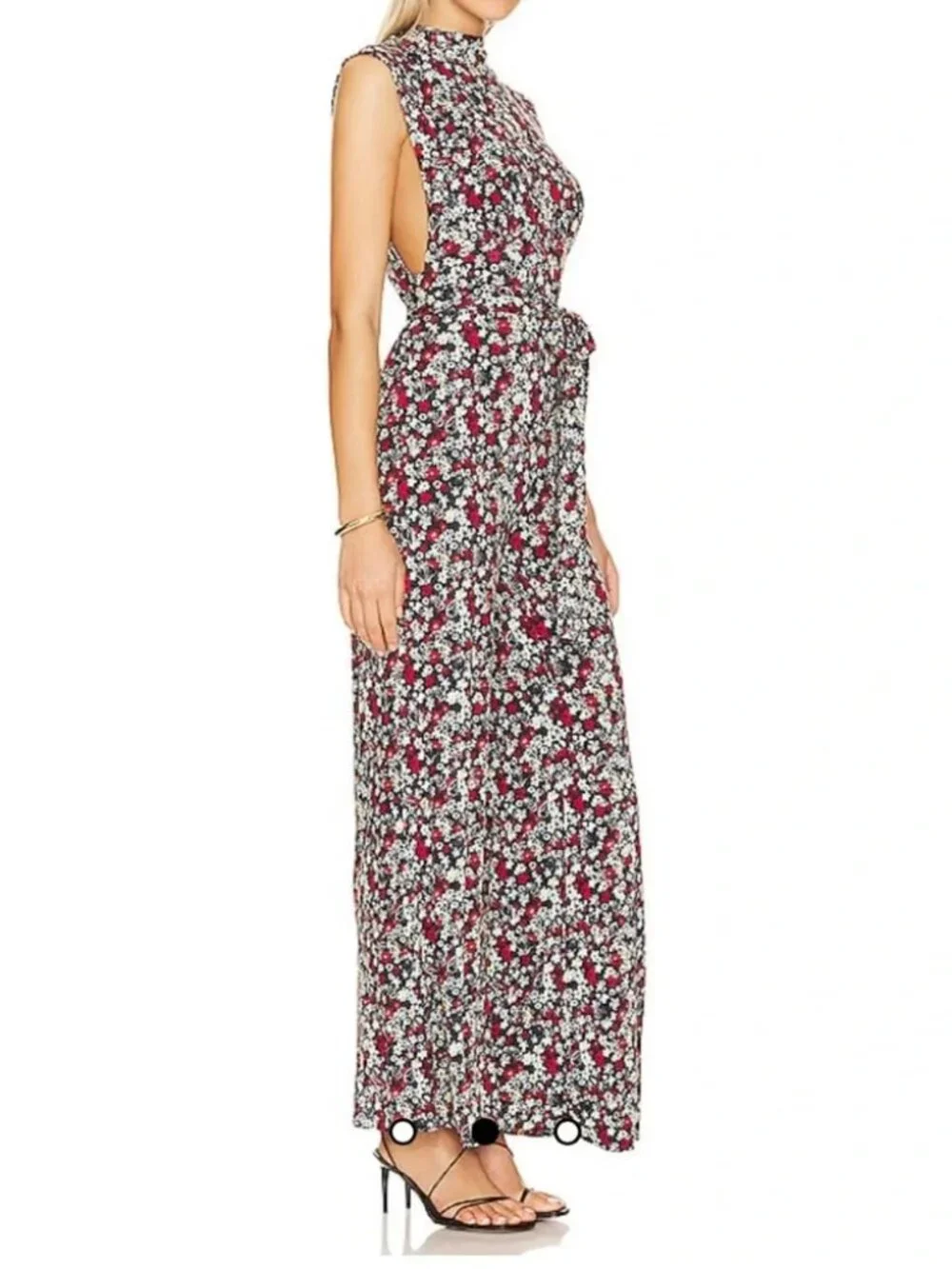 Free People Vibe Check One Piece Ditsy Floral Jumpsuit XS